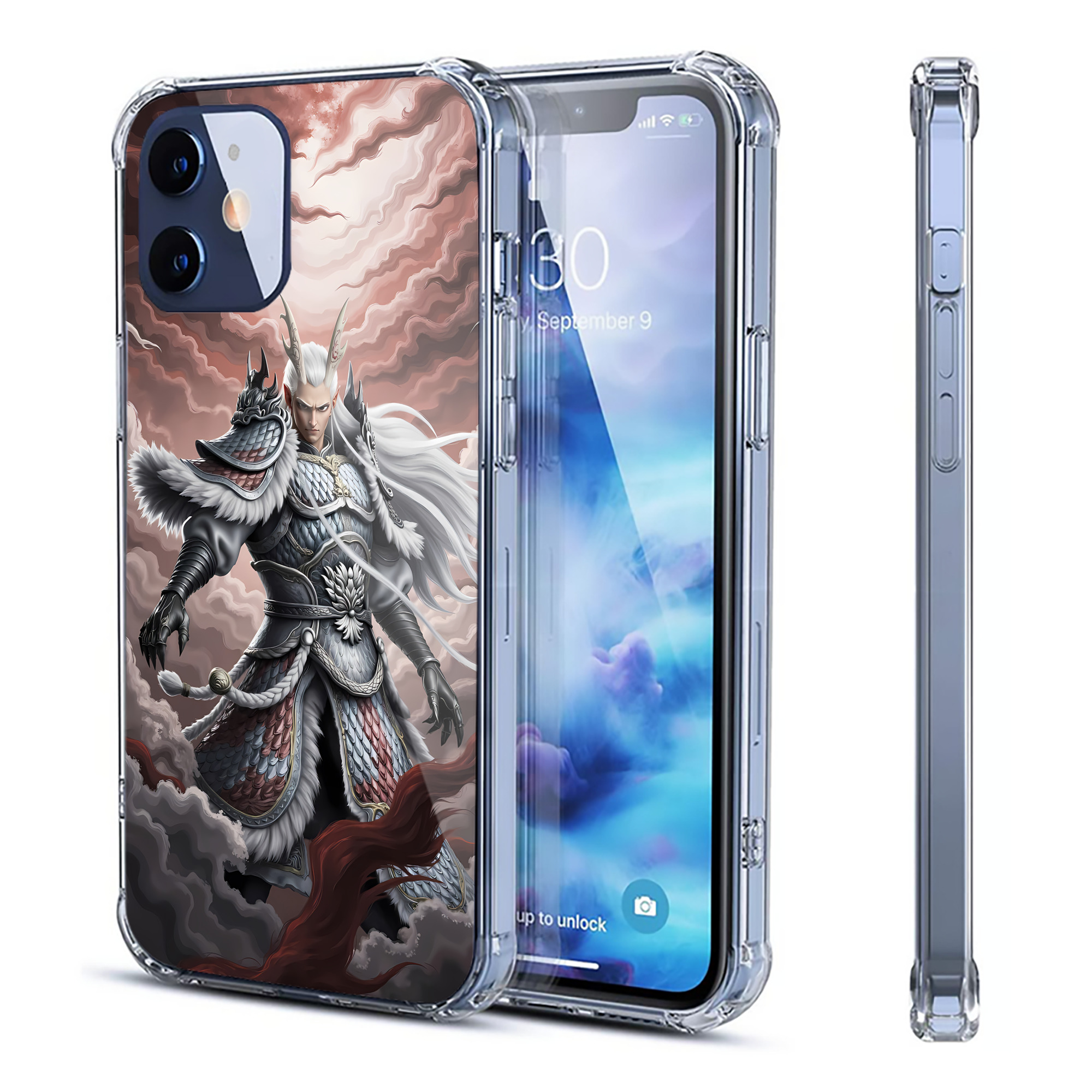 （画像用） Ne Zha 2 ナタ 魔童の大暴れ 【iPhone 12シリーズ対応】透明スマホケース（クリアソフトケース）